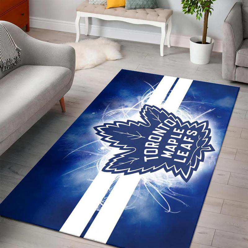 Toronto Maple Leafs Area Rug NHL Area Rug Living Room Area Rug Indoor Outdoor Rugs Rectangle Carpet