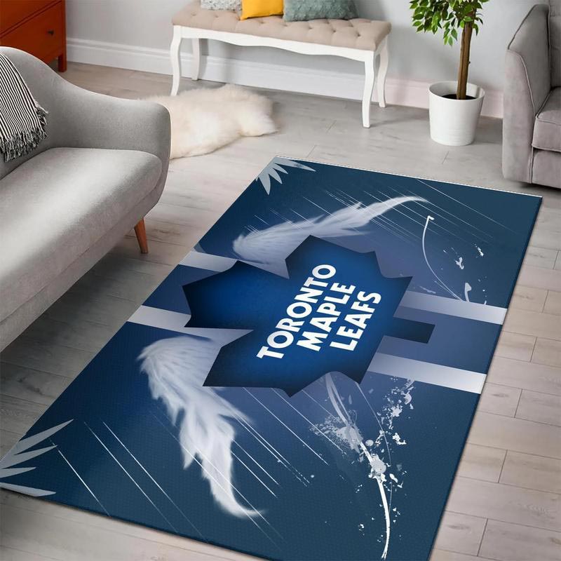 Toronto Maple Leafs Area Rug NHL Area Rug Living Room Area Rug Indoor Outdoor Rug Rectangle Carpet