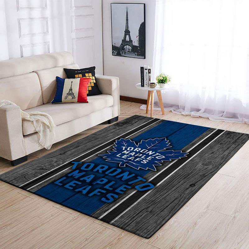 Toronto Maple Leafs Area Rug NHL Area Rug Bathroom Rugs Indoor Rug Rectangle Carpet