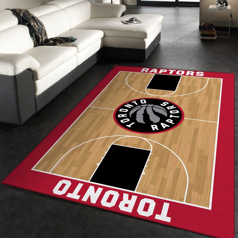 Toronto Raptors Area Rug NBA Area Rug Bathroom Rug Indoor Outdoor Rugs Rectangle Carpet