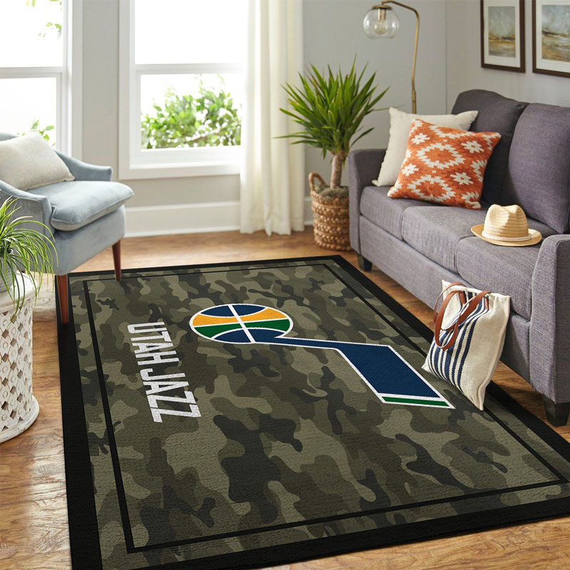 Utah Jazz Area Rug NBA Area Rug Bedroom Rug Indoor Rug Rectangle Carpet