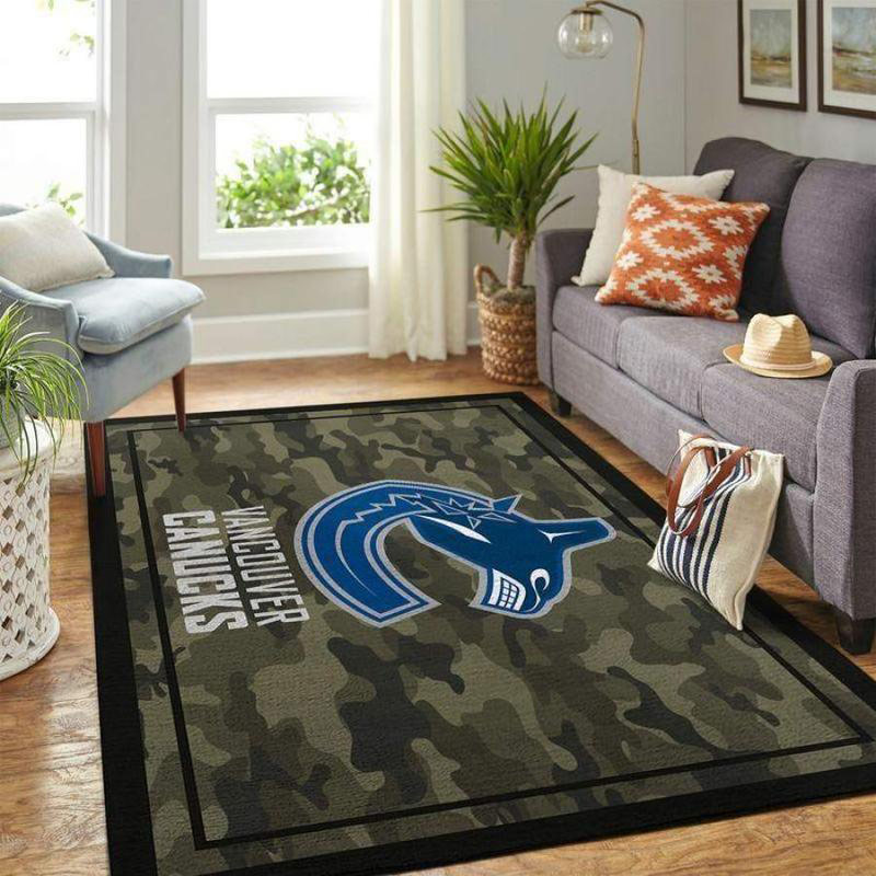 Vancouver Canucks Rug NHL Area Rug Bathroom Rug Outdoor Rug Rectangle Carpet