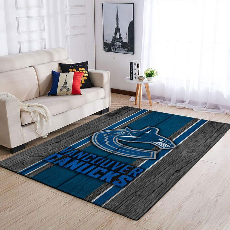 Vancouver Canucks Area Rug NHL Area Rug Dining Room Rug Outdoor Rugs Rectangle Carpet