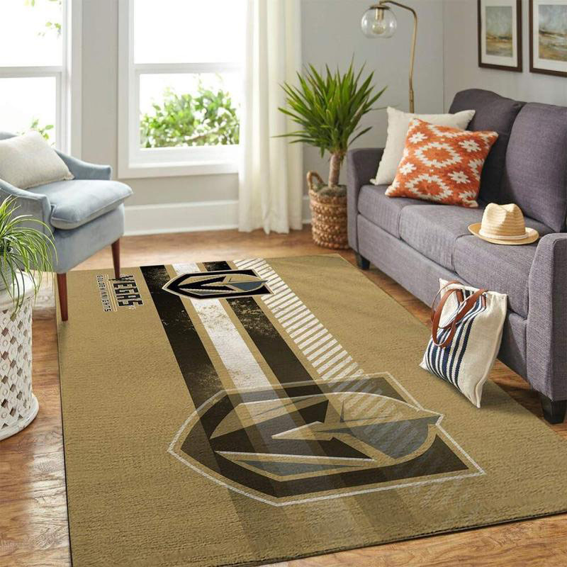 Vegas Golden Knights Area Rug NHL Area Rug Living Room Area Rug Indoor Outdoor Rugs Rectangle Carpet