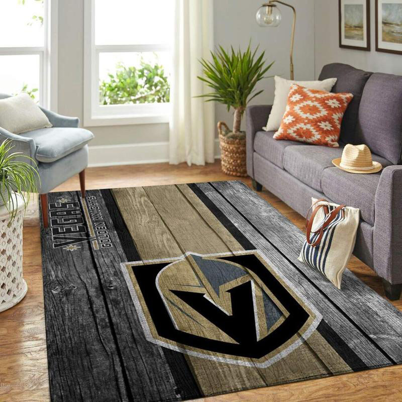 Vegas Golden Knights Rug NHL Area Rug Living Room Area Rug Outdoor Rug Rectangle Carpet