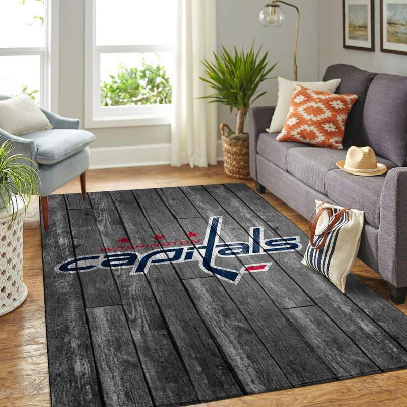 Washington Capitals Area Rug NHL Area Rug Bedroom Area Rug Outdoor Rugs Rectangle Carpet