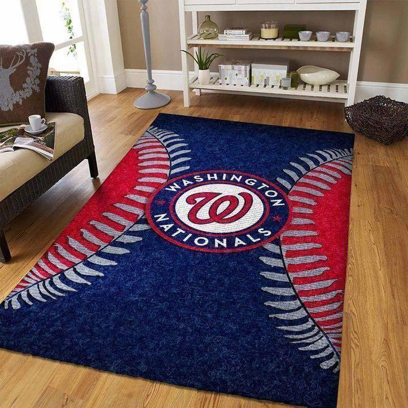 Washington Nationals Area Rug NBA Area Rug Bathroom Rug Indoor Outdoor Rug Rectangle Carpet