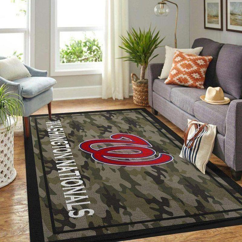 Washington Nationals Rug NBA Area Rug Kitchen Rug Indoor Outdoor Rug Rectangle Carpet