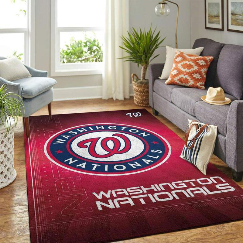 Washington Nationals Area Rug NBA Area Rug Bedroom Rug Indoor Outdoor Rugs Rectangle Carpet