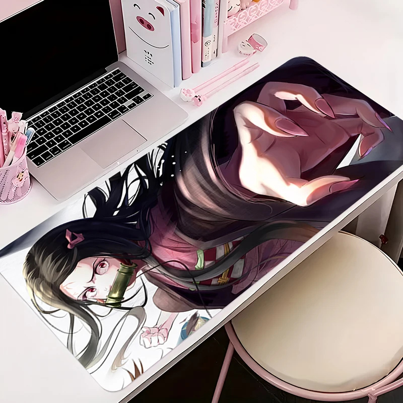 Nezuko Mouse Pad Nezuko Large Mouse Pad Nezuko XXL Mousepad 16 x 35 in